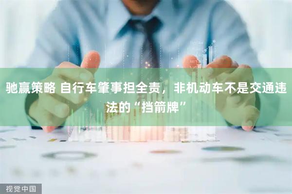 驰赢策略 自行车肇事担全责，非机动车不是交通违法的“挡箭牌”